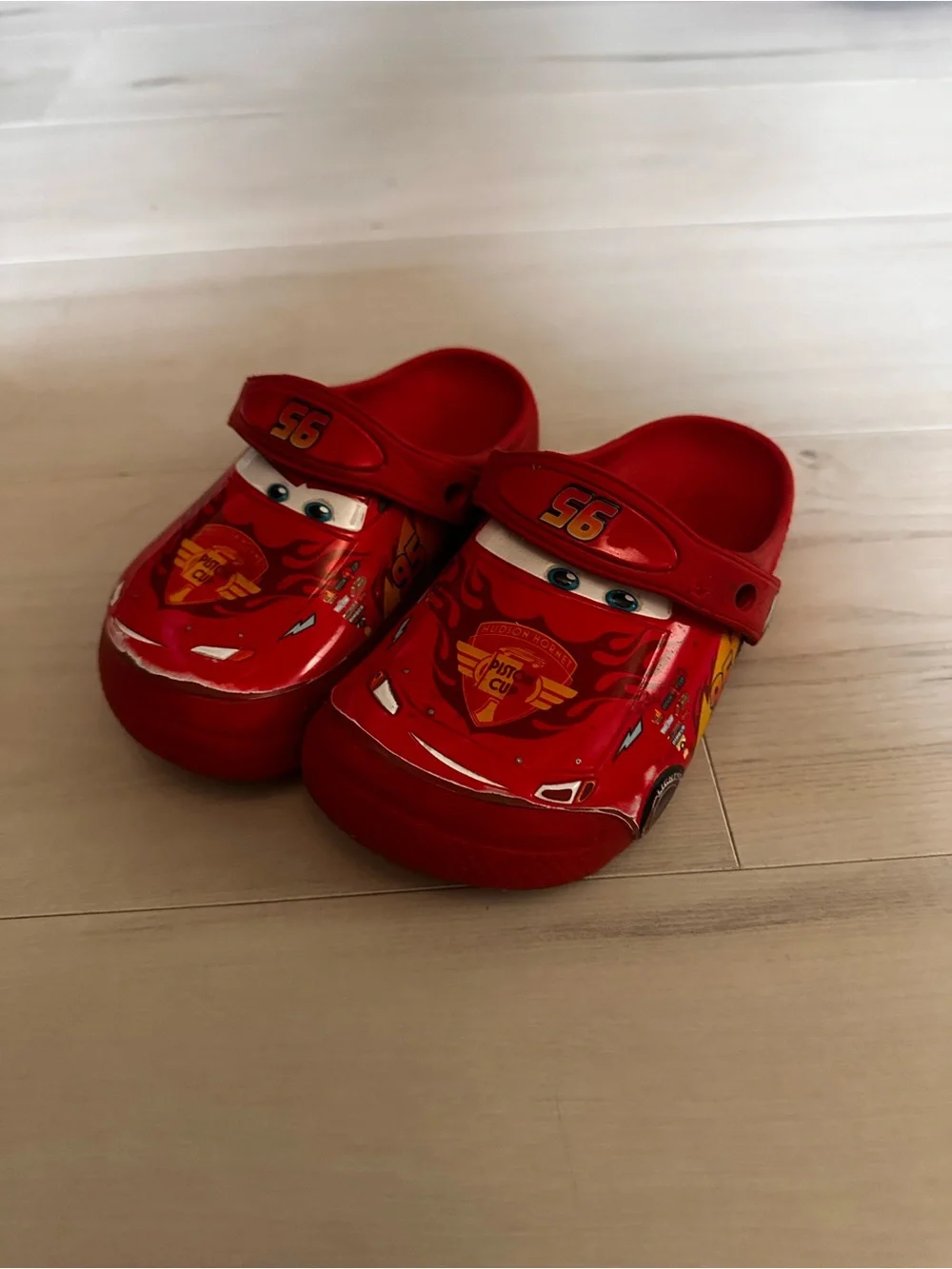Cars Lightning McQueen Red Kids Clog Shoes Size C12 0127